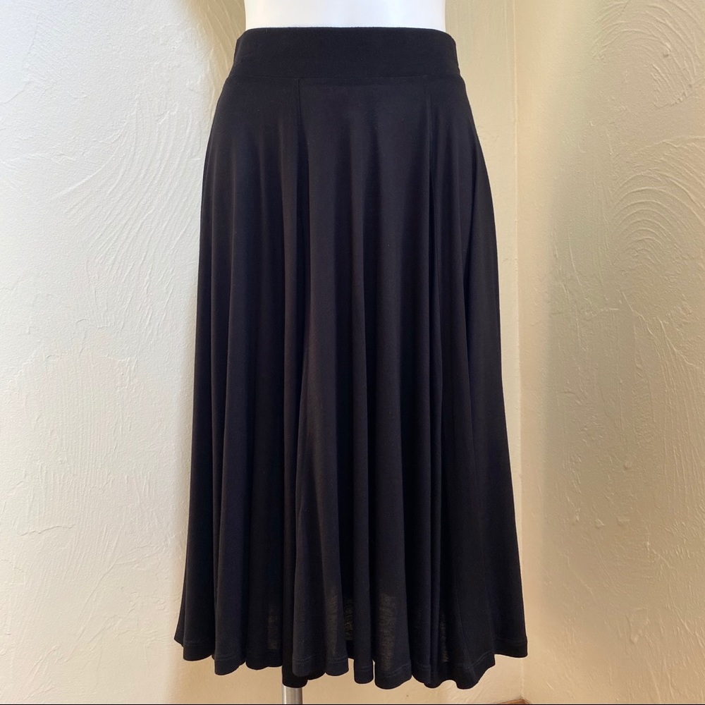 H&M black midi skirt